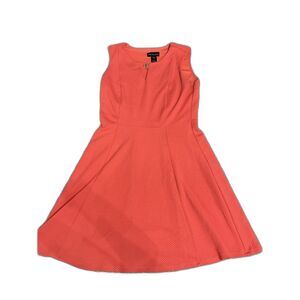 Stella & Julie Coral Textured Sleeveless Business Dress 6
